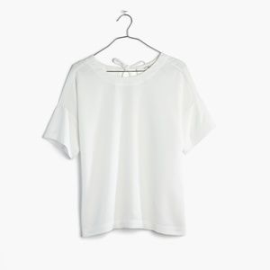 White Madewell Bow Back Blouse